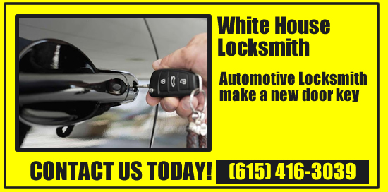 Automotive door lock keys. Lost the keys to yrou vehicle door lock. White House locksmith can make brand new keys to your vehicles door lock.
