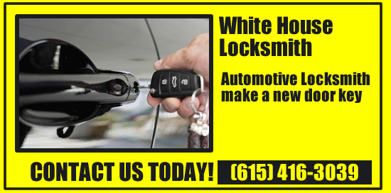 Automotive door lock keys. Lost the keys to yrou vehicle door lock. White House locksmith can make brand new keys to your vehicles door lock.