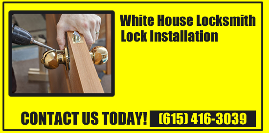 Install new locks on my door. White House locksmith. Lock installation. Drill holes install door knobs and deadbolts on metal and wood doors. Resedential locksmith.
